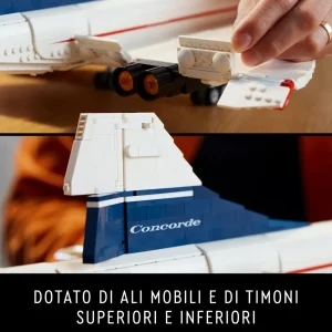 Outlet Icons 10318 Concorde Kit Modellismo Da Costruire Per Adulti, Iconico Modellino Di Aereo Passeggeri, Regalo Uomo O Donna Mattoncini