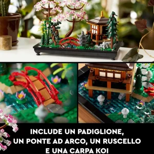 Outlet Icons 10315 Il Giardino Tranquillo, Kit Giardino Botanico Zen Per Adulti Con Fiori Di Loto, Regalo Per Donna E Uomo Mattoncini