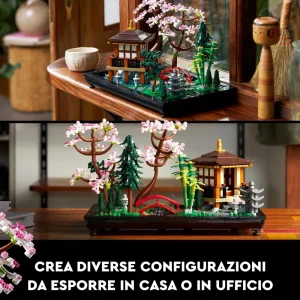 Outlet Icons 10315 Il Giardino Tranquillo, Kit Giardino Botanico Zen Per Adulti Con Fiori Di Loto, Regalo Per Donna E Uomo Mattoncini