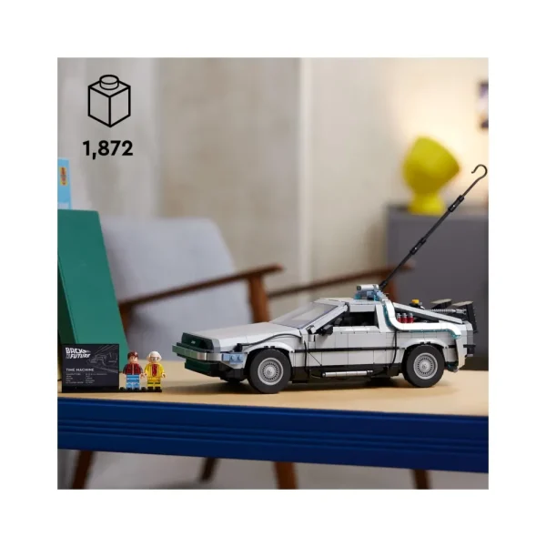 New 10300 Macchina Del Tempo Ritorno Al Futuro, Set Modellino Delorean Da Costruire, Minifigure Di Doc E Marty Mcfly Mattoncini