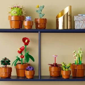 Flash Sale Icons 10329 Piantine, Collezione Botanica Con Fiori Artificiali, Decorazione Casa, Idea Regalo Di Compleanno Donna O Uomo Mattoncini