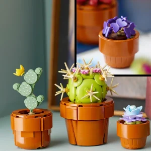 Flash Sale Icons 10329 Piantine, Collezione Botanica Con Fiori Artificiali, Decorazione Casa, Idea Regalo Di Compleanno Donna O Uomo Mattoncini