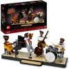 Store 21334 Quartetto Jazz, Idee Regalo Per Adulti Amanti Della Musica Con Musicisti E Strumenti: Pianoforte E Batteria Mattoncini