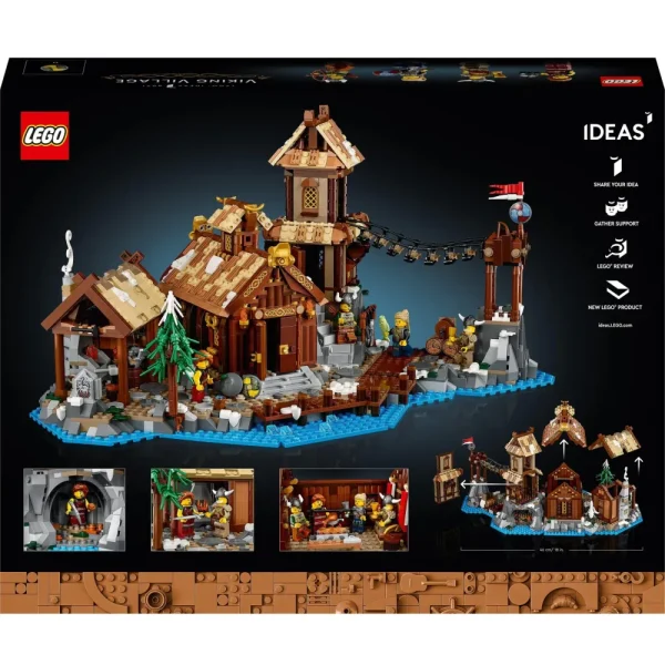 Discount 21343 Villaggio Vichingo, Kit Modellismo Per Adulti Da Costruire, Grande Set Idea Regalo Uomo, Donna, Lui E Lei Mattoncini