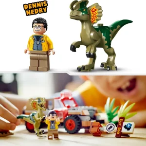 Cheap Lego Jurassic Park 76958 L'Agguato Del Dilofosauro, Dinosauro Giocattolo Per Bambini 6+ Con Jeep, Collezione 30° Anniversario Mattoncini