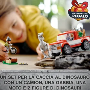 Shop Jurassic World 76946 La Cattura Dei Velociraptor Blue E Beta, Giochi Per Bambini Di 6+ Anni Con Dinosauri Giocattolo Mattoncini