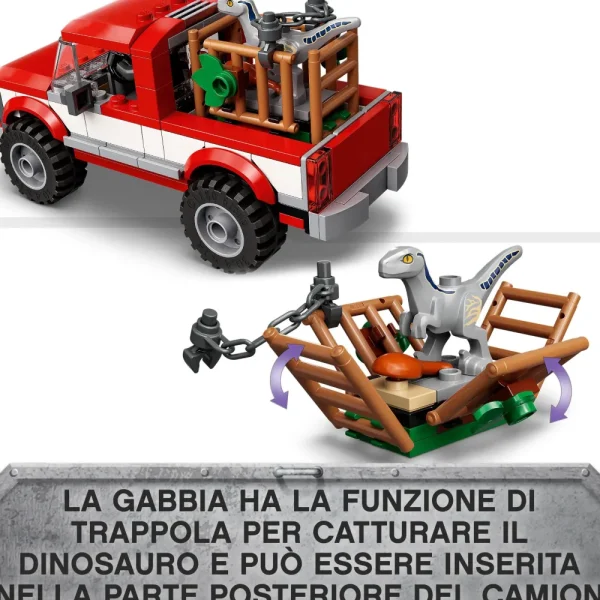Shop Jurassic World 76946 La Cattura Dei Velociraptor Blue E Beta, Giochi Per Bambini Di 6+ Anni Con Dinosauri Giocattolo Mattoncini