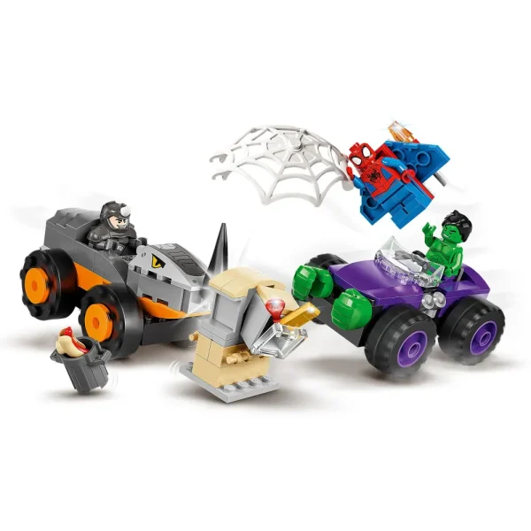 Best Sale Marvel Spidey E I Suoi Fantastici Amici Resa Dei Conti Tra Hulk E Rhino, Monster Truck, Giocattolo Per Bambini 4+, 10782 Mattoncini