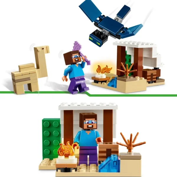 Fashion Lego 21251 Spedizione Di Steve Nel Deserto, Gioco Per Bambini Di 6+ Anni, Bioma Con Casa Giocattolo E Personaggi Mattoncini