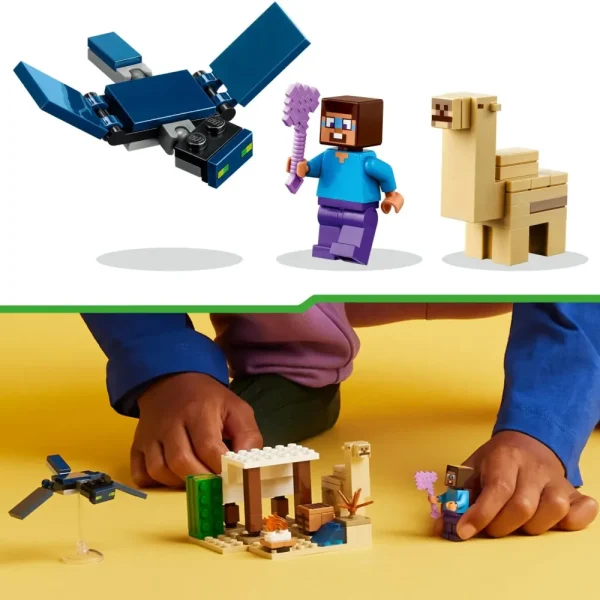 Fashion Lego 21251 Spedizione Di Steve Nel Deserto, Gioco Per Bambini Di 6+ Anni, Bioma Con Casa Giocattolo E Personaggi Mattoncini
