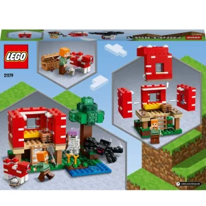 Best Minecraft La Casa Dei Funghi, Giocattoli Per Bambini Di 8+ Anni, Idea Regalo Con Il Personaggio Di Alex, 21179 Mattoncini