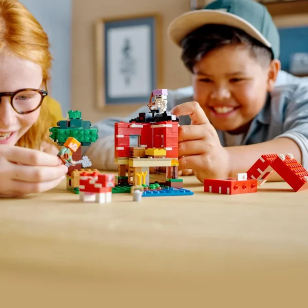 Best Minecraft La Casa Dei Funghi, Giocattoli Per Bambini Di 8+ Anni, Idea Regalo Con Il Personaggio Di Alex, 21179 Mattoncini