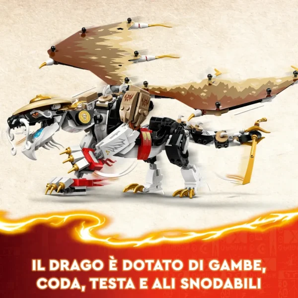 Shop 71809 Egalt Il Drago Maestro, Giocattolo Con Action Figure Snodabile, Giochi Per Bambini Di 8+ Con 5 Minifigure Mattoncini