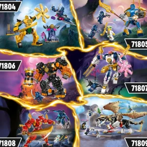 Fashion 71804 Mech Da Battaglia Di Arin, Giochi Per Bambini 4+, Action Figure Giocattolo Da Costruire Con Starter Brick Mattoncini