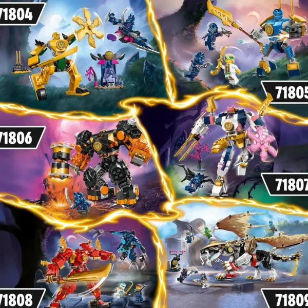 Fashion 71804 Mech Da Battaglia Di Arin, Giochi Per Bambini 4+, Action Figure Giocattolo Da Costruire Con Starter Brick Mattoncini
