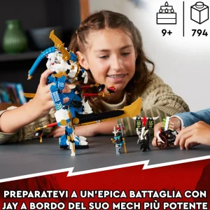 Sale 71785 Mech Titano Di Jay, Set 2023 Con Action Figure, Gioco Da Battaglia Per Bambini Con 5 Minifigure E Carro Mattoncini
