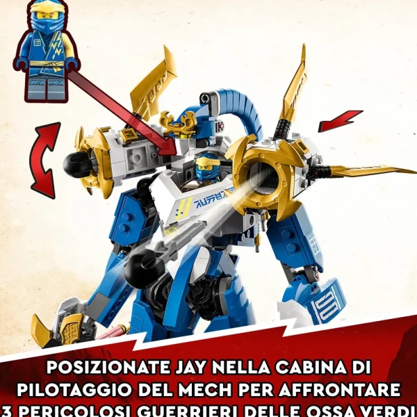 Sale 71785 Mech Titano Di Jay, Set 2023 Con Action Figure, Gioco Da Battaglia Per Bambini Con 5 Minifigure E Carro Mattoncini