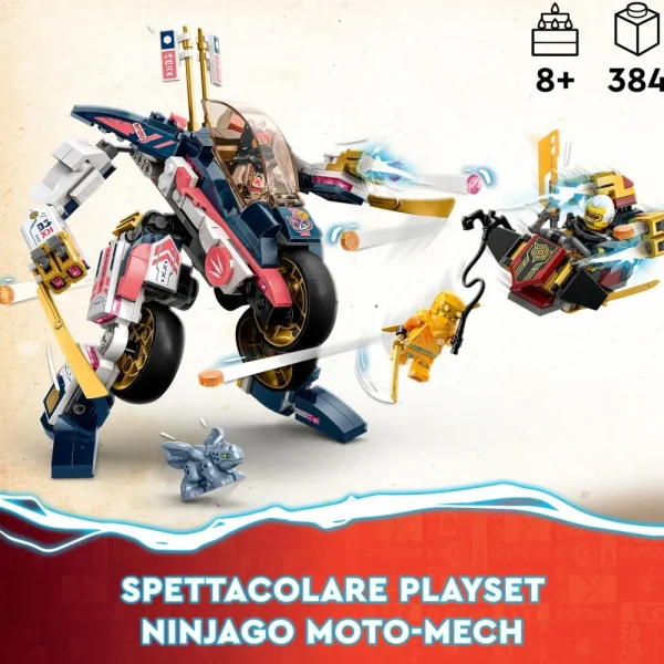 Online 71792 Moto-Mech Transformer Di Sora, Set Giochi 2In1 Con Action Figure Mech Trasformabile In Moto Giocattolo Mattoncini
