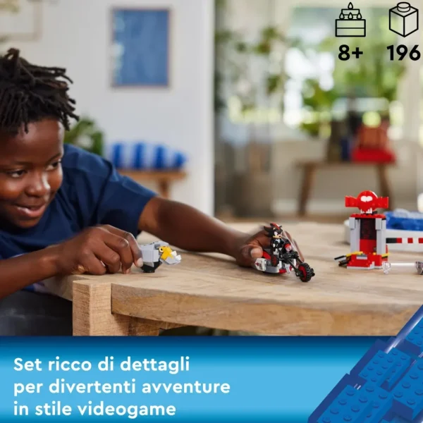 Flash Sale Sonic The Hedgehog 76995 La Fuga Di Shadow The Hedgehog Con Moto Giocattolo Per Bambini 8+ Anni, Personaggi Videogiochi Mattoncini