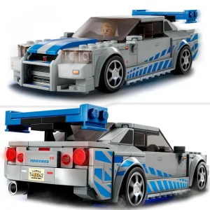 New 76917 2 Fast 2 Furious Nissan Skyline Gt-R (R34) Macchina Giocattolo Da Collezione 2023, Giochi Per Bambini Mattoncini