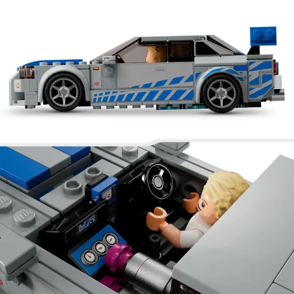 New 76917 2 Fast 2 Furious Nissan Skyline Gt-R (R34) Macchina Giocattolo Da Collezione 2023, Giochi Per Bambini Mattoncini