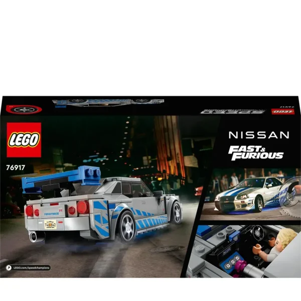 New 76917 2 Fast 2 Furious Nissan Skyline Gt-R (R34) Macchina Giocattolo Da Collezione 2023, Giochi Per Bambini Mattoncini