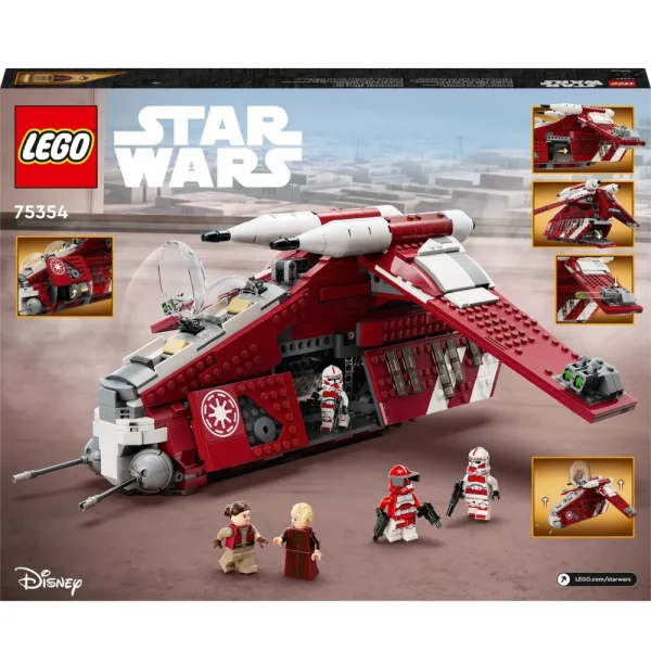 Discount Lego Star Wars 75354 Gunship Della Guardia Di Coruscant, Set Da Le Guerre Dei Cloni Con Veicolo Giocattolo E 5 Minifigure Mattoncini