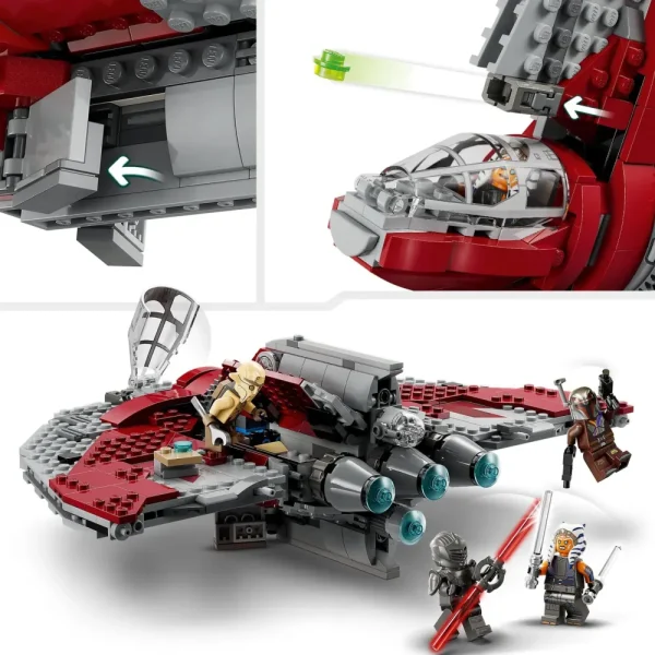 Online Lego Star Wars 75362 Shuttle Jedi T-6 Di Ahsoka Tano, Astronave Giocattolo Con 4 Minifigure, Regalo Della Serie Ahsoka Mattoncini