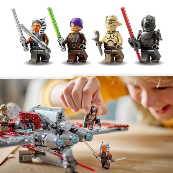 Online Lego Star Wars 75362 Shuttle Jedi T-6 Di Ahsoka Tano, Astronave Giocattolo Con 4 Minifigure, Regalo Della Serie Ahsoka Mattoncini