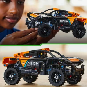 Discount 42166 Neom Mclaren Extreme E Race Car, Macchina Giocattolo Con Funzione Pull-Back, Giochi Per Bambini Di 7+ Anni Mattoncini