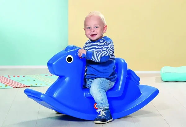 Online Cavallo A Dondolo Blu Dondoli