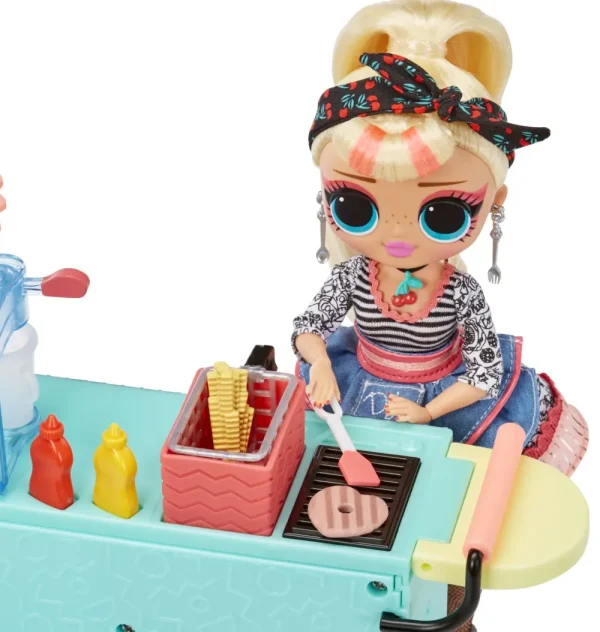 Fashion Surprise Omg To-Go Diner Playset Con Oltre 45 Sorprese E Bambola Inclusa Fashion Dolls