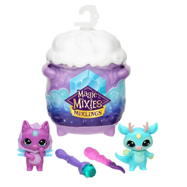 New Magic Mixies Mixlings Il Calderone Con 2 Personaggi Fantastici Mini Dolls