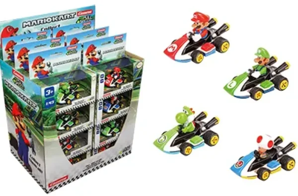 Cheap Mario Kart Assortito Full Speed With Pull&Speed In Scala 1:43 Macchinine Telecomandate