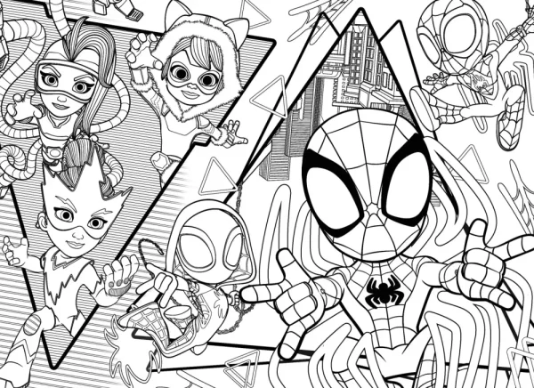 Outlet Marvel Puzzle Df Maxi Floor 35 Spidey Puzzle Per Bambini