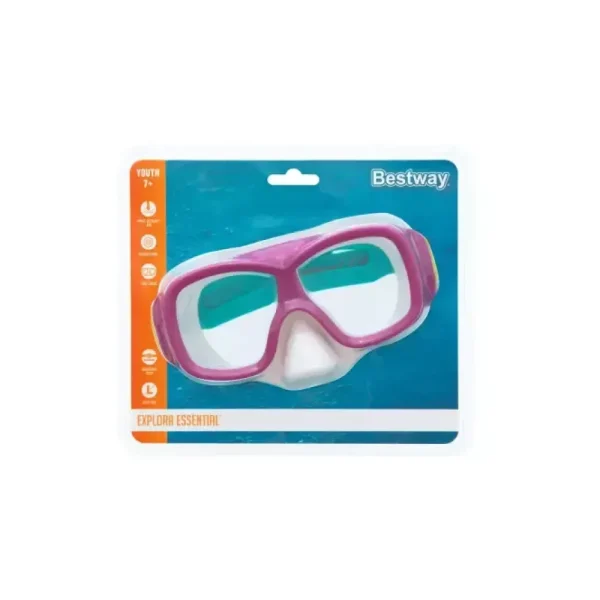 Cheap Maschera Aquanaut, 7-14 Anni, 3 Colori Assortiti, In Silicone Con Lenti In Policarbonato Protezione Uv Maschere E Pinne