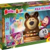 Flash Sale Masha Puzzle Maxifloor 2 X 12 Facciamo Festa! Puzzle Per Bambini