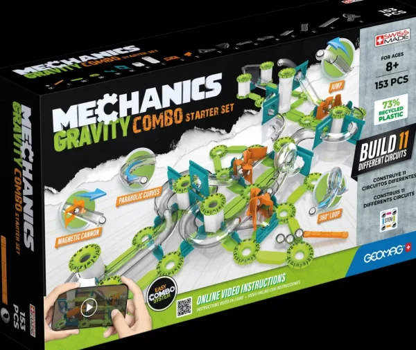 Outlet Mechanics Gravity Recycled Combo Starter Set Hero 153 Pcs Giochi Stem