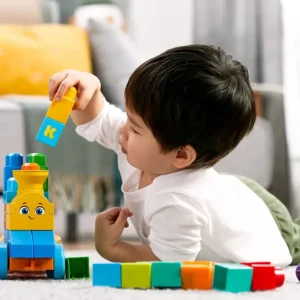 Cheap Mega First Builders Impara Con Il Treno! Costruzioni Bambini