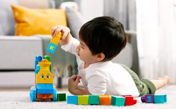 Cheap Mega First Builders Impara Con Il Treno! Costruzioni Bambini