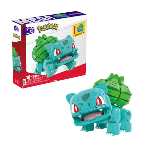 Cheap Mega Bulbasaur Gigante, Set Da Costruzione Da 789 Pezzi, Personaggio Gigante Snodato Alto 18 Cm Da Collezione, 10+ Anni, Hnt96 Costruzioni Bambini