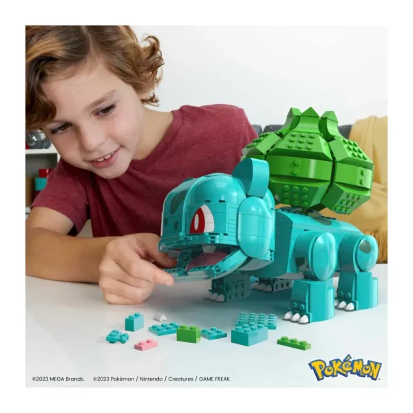 Cheap Mega Bulbasaur Gigante, Set Da Costruzione Da 789 Pezzi, Personaggio Gigante Snodato Alto 18 Cm Da Collezione, 10+ Anni, Hnt96 Costruzioni Bambini