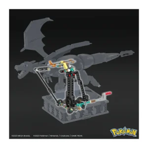 Store Mega Kinetic Charizard, Set Da Costruzione Da 1664 Pezzi, Personaggio Meccanizzato Con Movimento Realistico E Alto 28 Cm Da Collezione, 12+ Anni, Hmw05 Set Costruzioni