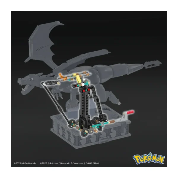 Store Mega Kinetic Charizard, Set Da Costruzione Da 1664 Pezzi, Personaggio Meccanizzato Con Movimento Realistico E Alto 28 Cm Da Collezione, 12+ Anni, Hmw05 Set Costruzioni