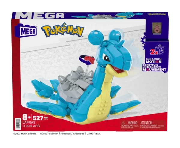 Cheap Mega Lapras Da Costruire E Collezionare Con 527 Pezzi E Sistema Mattoncino Movimento, Alto 17+ Cm, Personaggio Da Esporre, 8+ Anni, Hkt26 Costruzioni Bambini