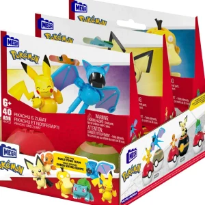 Fashion Mega Pokemon Set Collezione Di Poke Balls, Ciascuno Da Costruire Con 40 Mattoncini E Che Include 2 Poke Balls E 2 Personaggi Del Mondo Pokemon Set Costruzioni