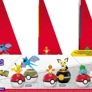 Fashion Mega Pokemon Set Collezione Di Poke Balls, Ciascuno Da Costruire Con 40 Mattoncini E Che Include 2 Poke Balls E 2 Personaggi Del Mondo Pokemon Set Costruzioni