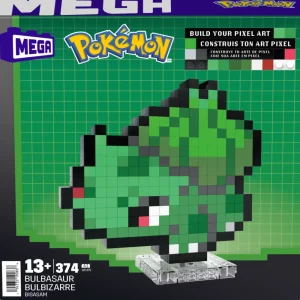 Sale Mega Pokemon Showcase Bulbasaur, Set In Stile Retro Pixelato Da Costruire Con 374 Pezzi, Con Base Piana Per Esporlo E Incisione Sul Retro Per Appenderlo Set Costruzioni