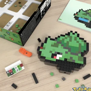 Sale Mega Pokemon Showcase Bulbasaur, Set In Stile Retro Pixelato Da Costruire Con 374 Pezzi, Con Base Piana Per Esporlo E Incisione Sul Retro Per Appenderlo Set Costruzioni