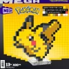 Sale Mega Pokemon Showcase Pikachu, Set In Stile Retro Pixelato Da Costruire Con 400 Pezzi, Con Base Piana Per Esporlo E Incisione Sul Retro Per Appenderlo Set Costruzioni